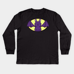 Bat Kawaii Man Kids Long Sleeve T-Shirt